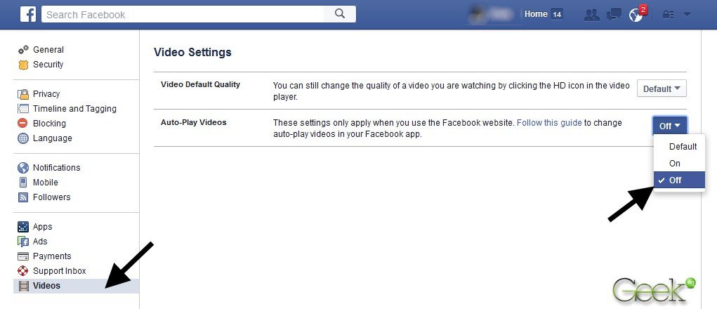 facebook video autoplay on web