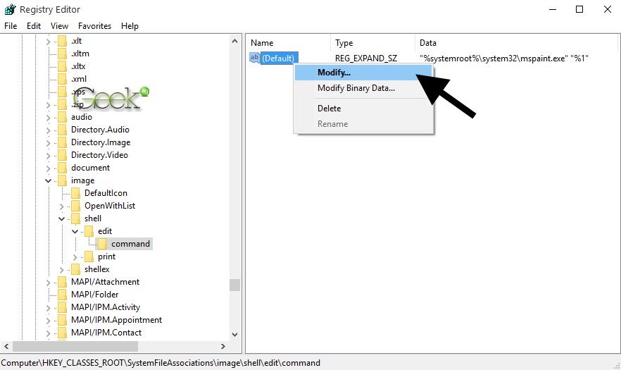 registry editor