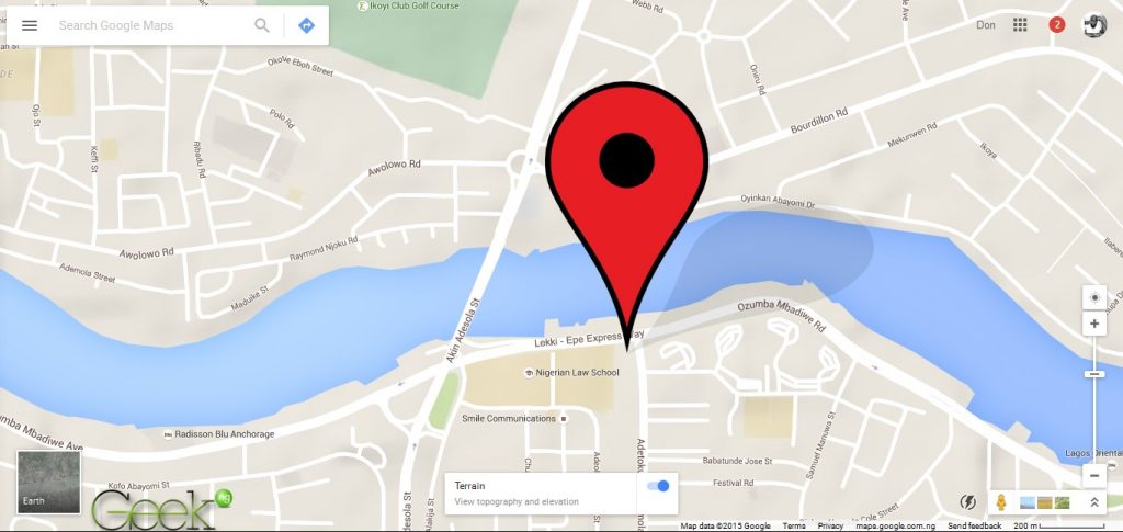 Google Maps - victoria island