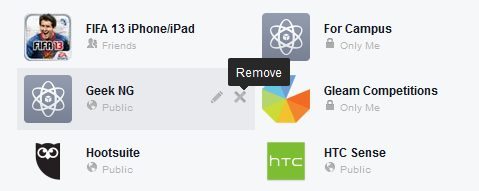 delete facebook app
