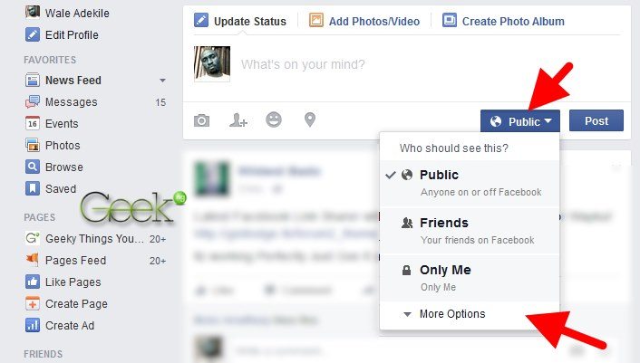 facebook post privacy