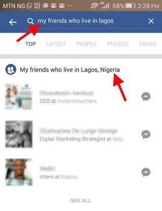 mobile graph search