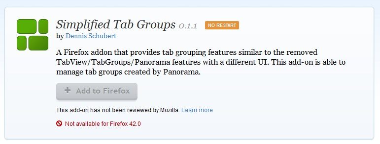 simplified tab groups