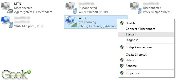 view network connections on windows