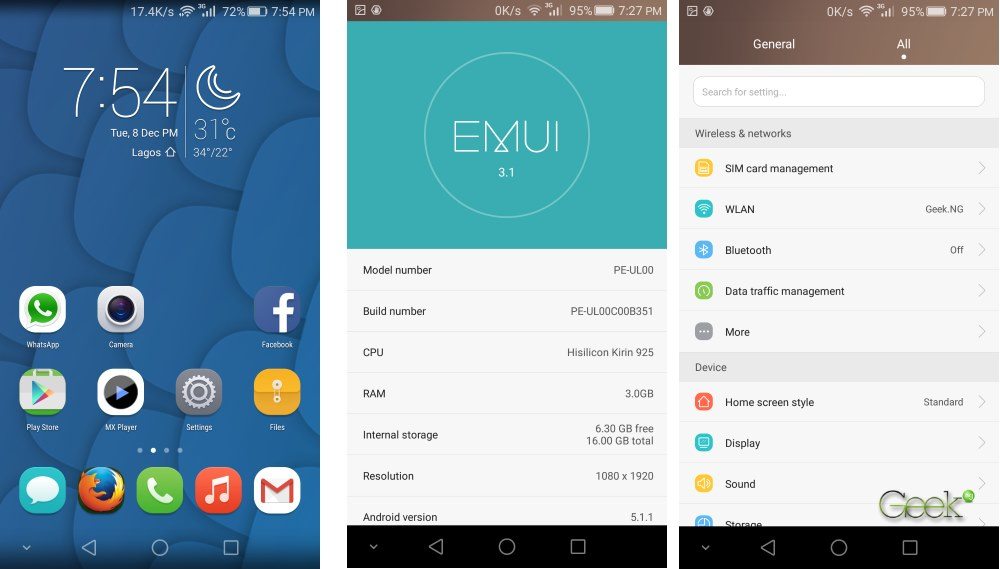 emui 3.1 on huawei honor 6 plus