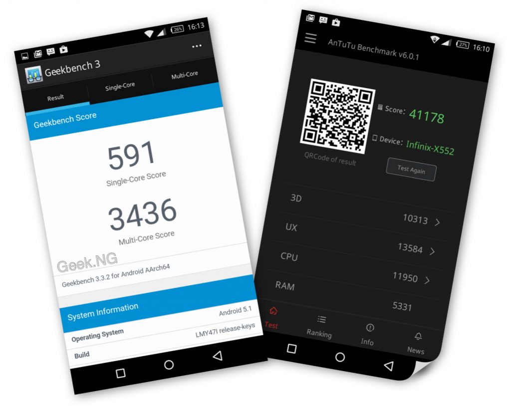 Infinix zero 3 benchmark scores