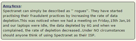 spectranet data drain