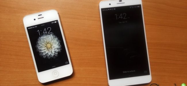 iphone 4s and huawei honor 6 plus