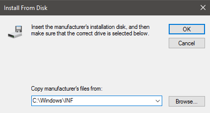 install from disk