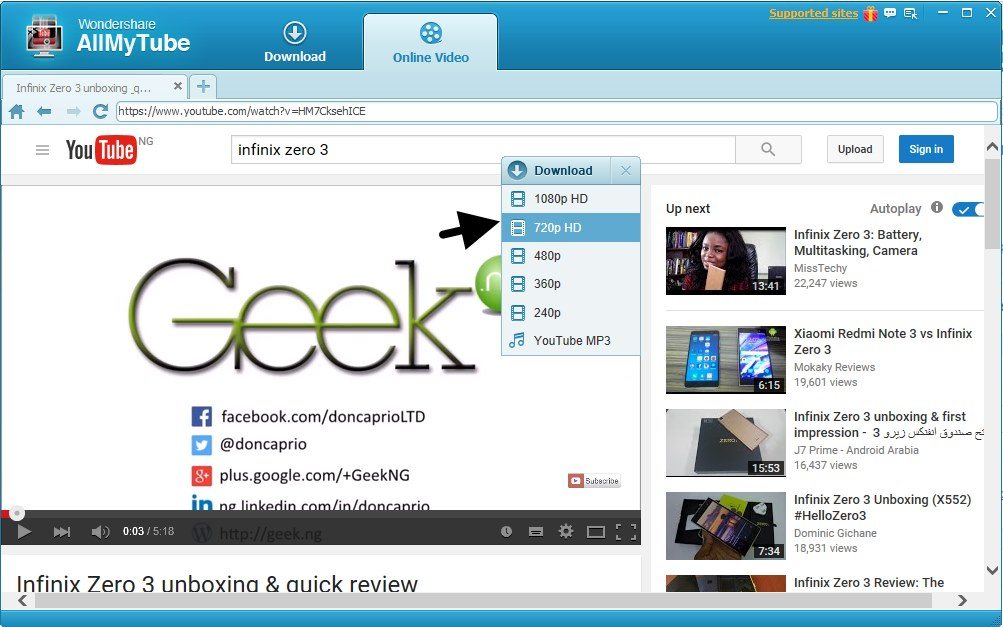 online video download