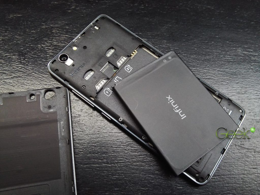 infinix hot 3 back cover removed