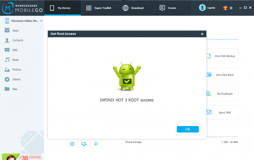 mobilego root access
