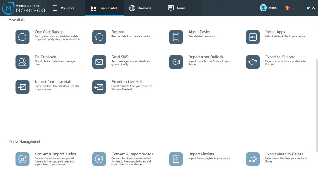 mobilego toolkit