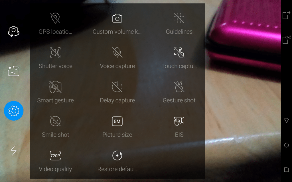 camera modes