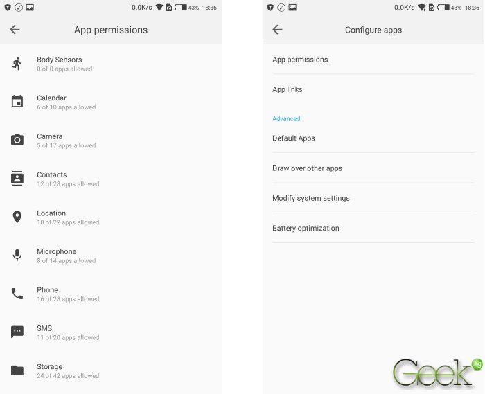 app permissions