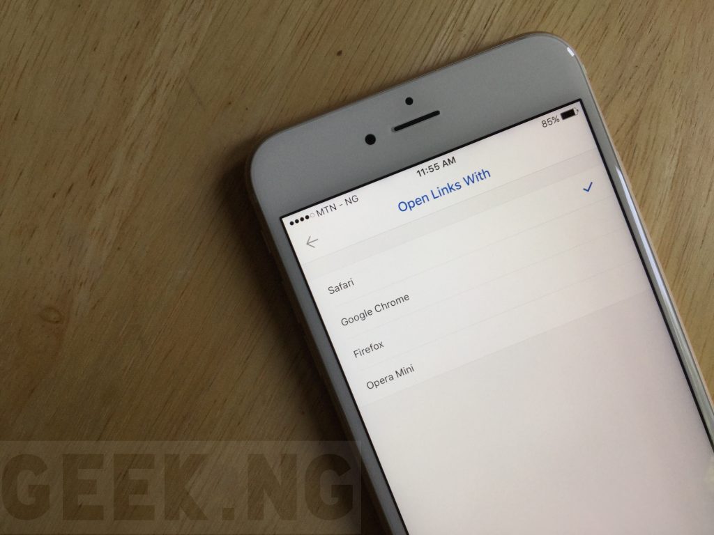 External links options in outlook