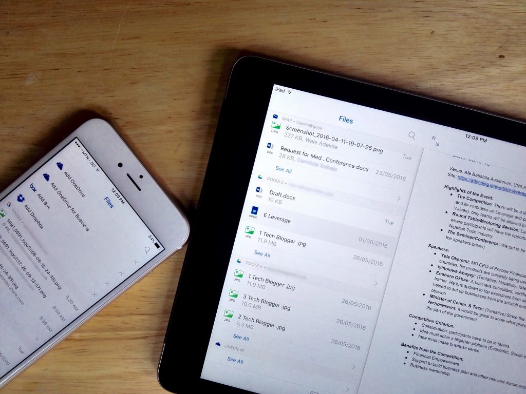 Attachments management on outlook for ios