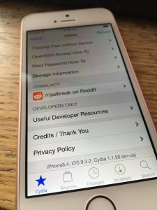 jailbroken iPhone