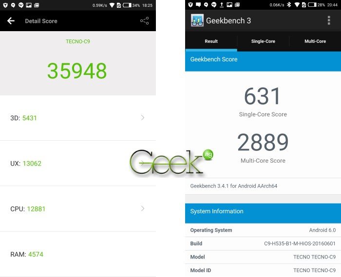 tecno camon c9 antutu benchmark