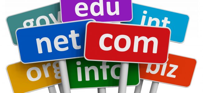 Domain names and internet concept