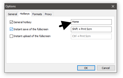 lightshot hotkey not working