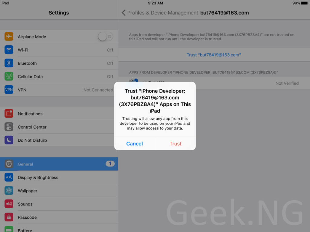 trust pangu certificate