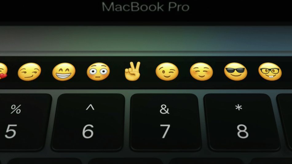 touch bar on macbook pro