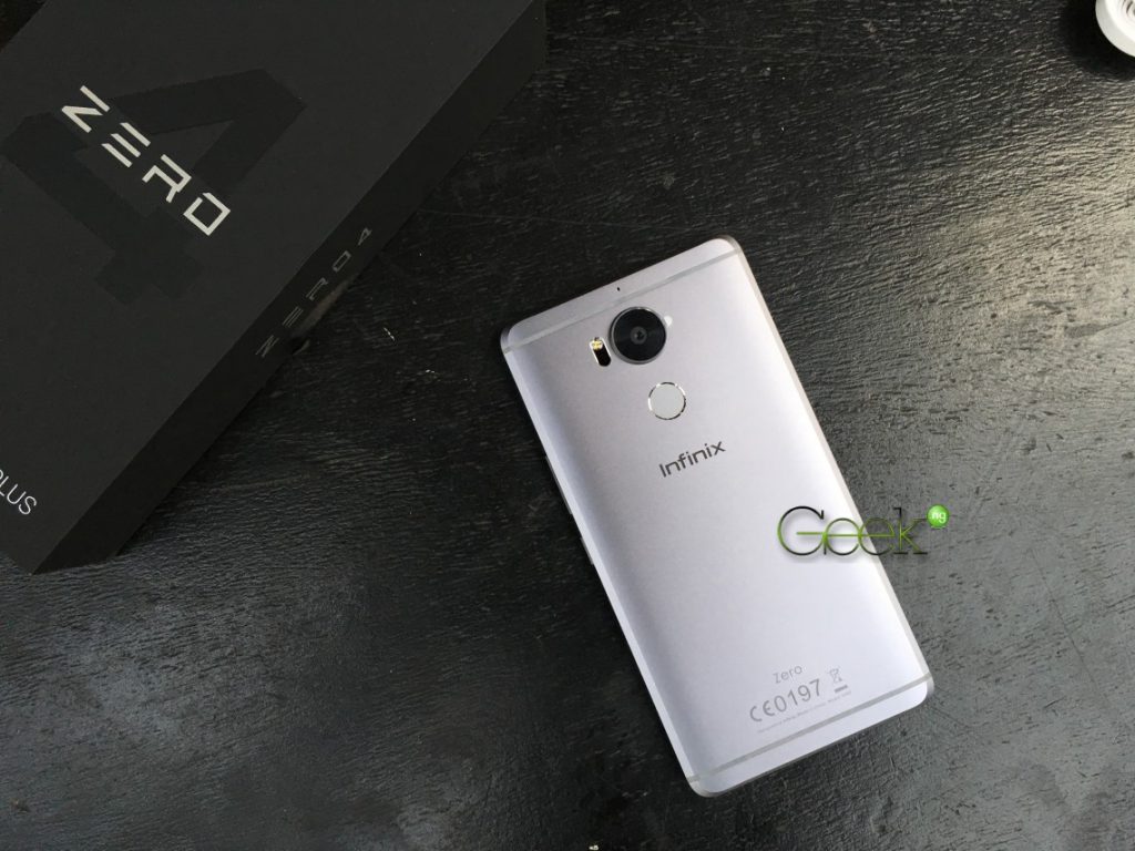 infinix zero 4 plus back