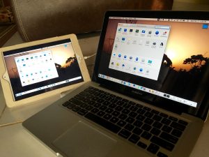 duet display on iPad Air 2 and MacBook Pro
