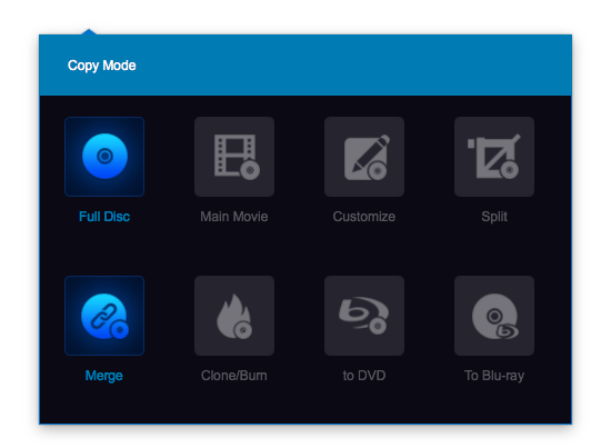 dvdfab dvd copy modes