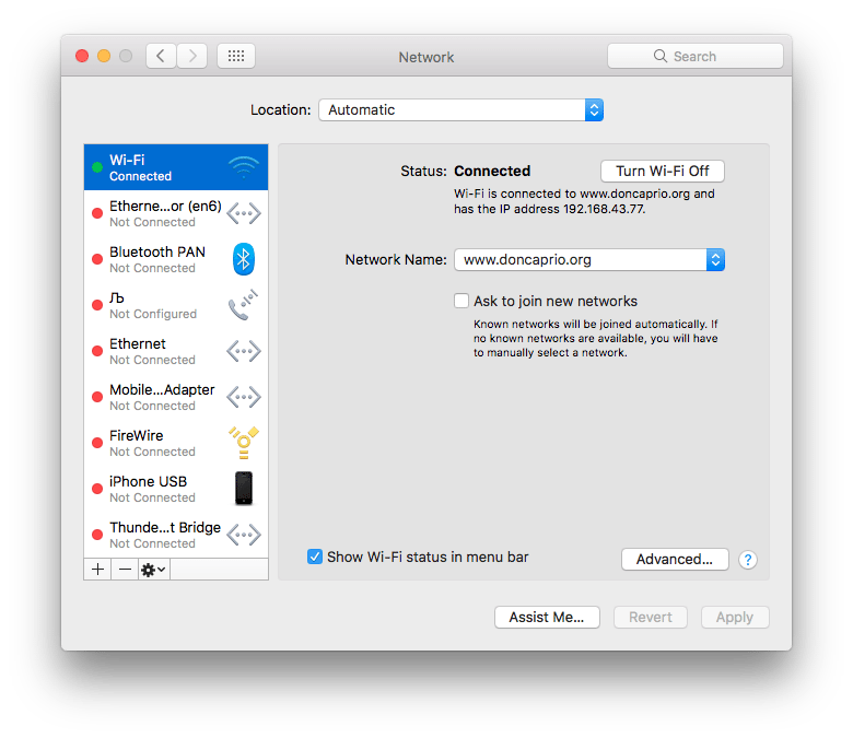 macos network settings