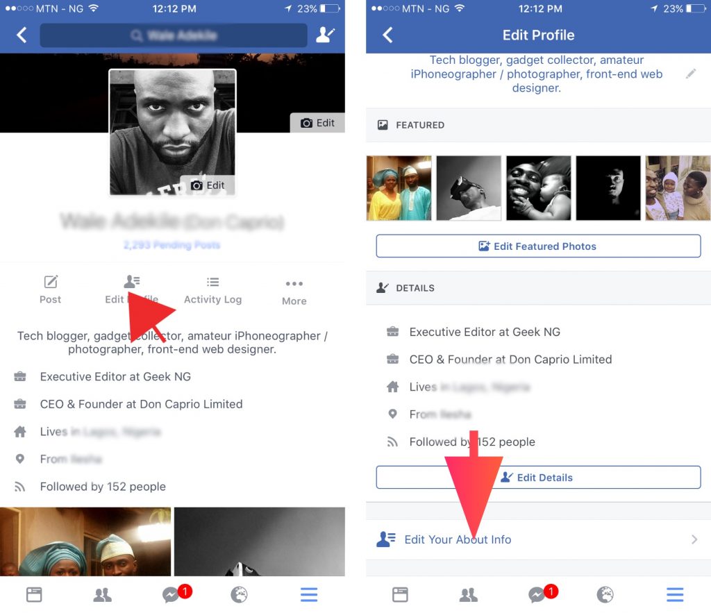 Hide birthday on Facebook