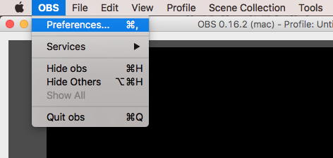 OBS Studio settings