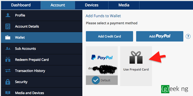add fund to psn wallet