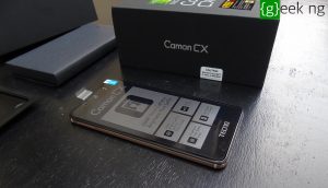 Tecno Camon CX - unboxed