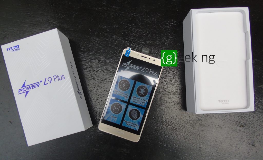 Tecno L9 Plus - box opened