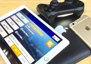 iPad with PS4 controller