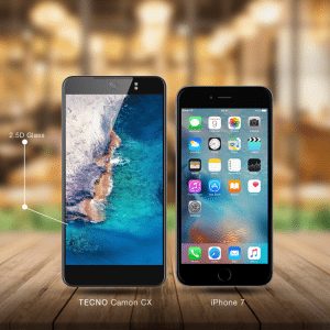 tecno camon cx vs iPhone 7