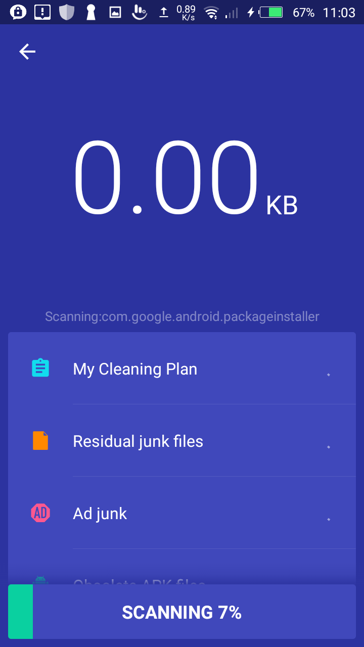 security clean junk