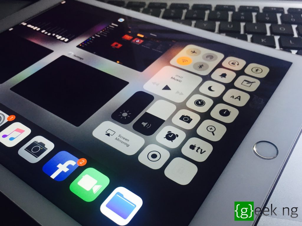 iOS 11 control center