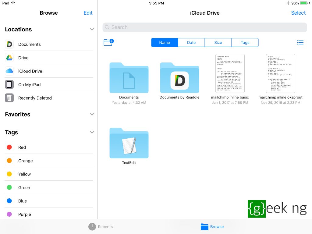 files app ios 11