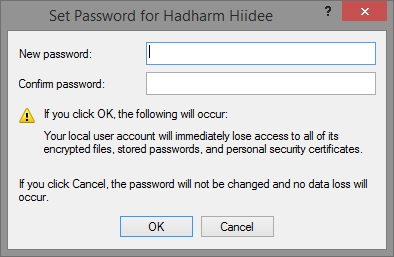 change system password