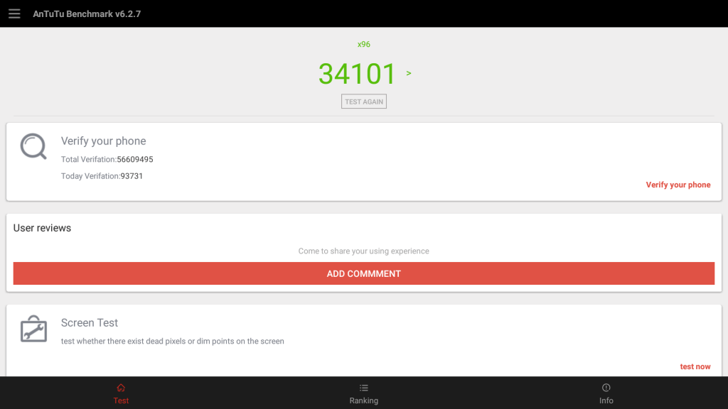 xgody x96 tv box antutu score