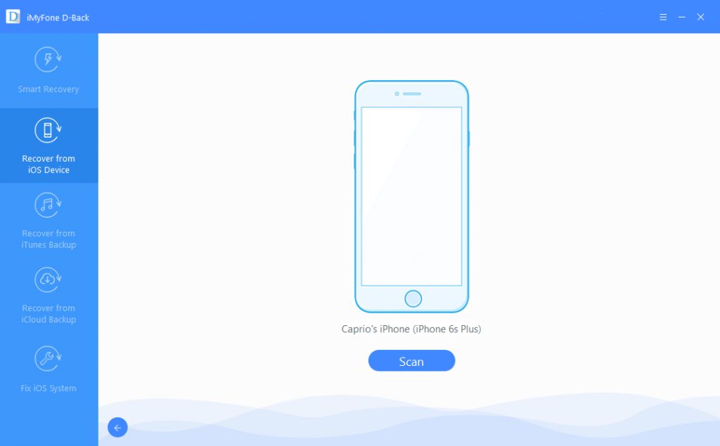 imyfone d-back ios data recovery