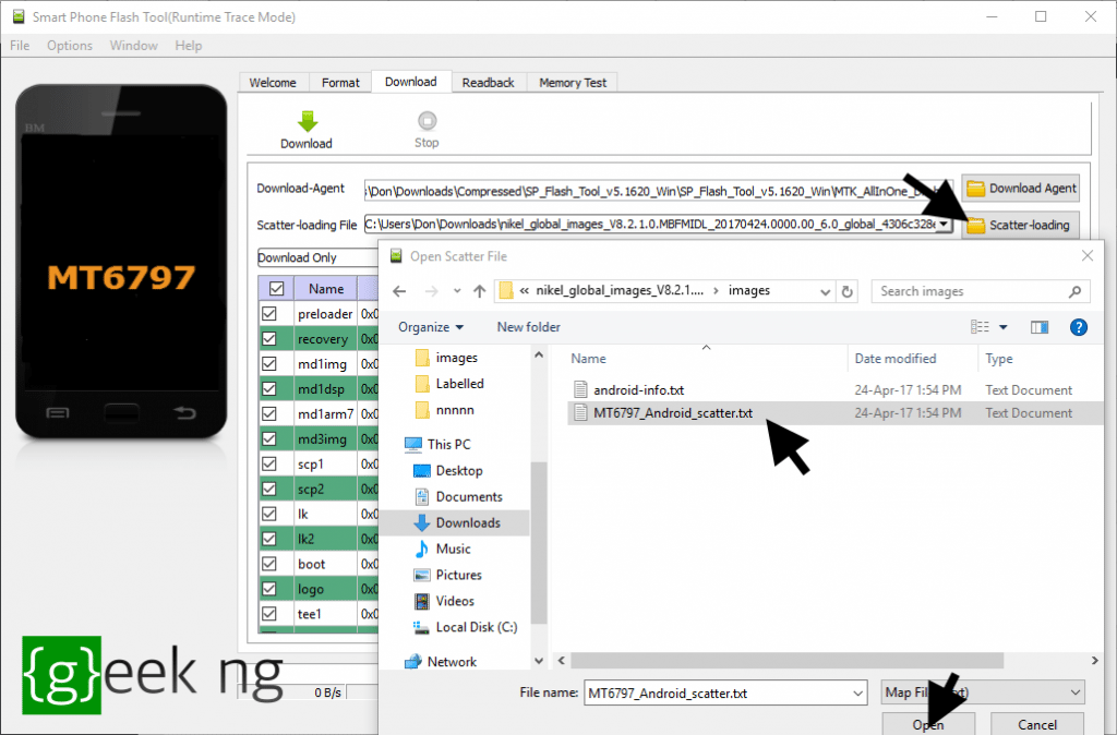 scatter loading file