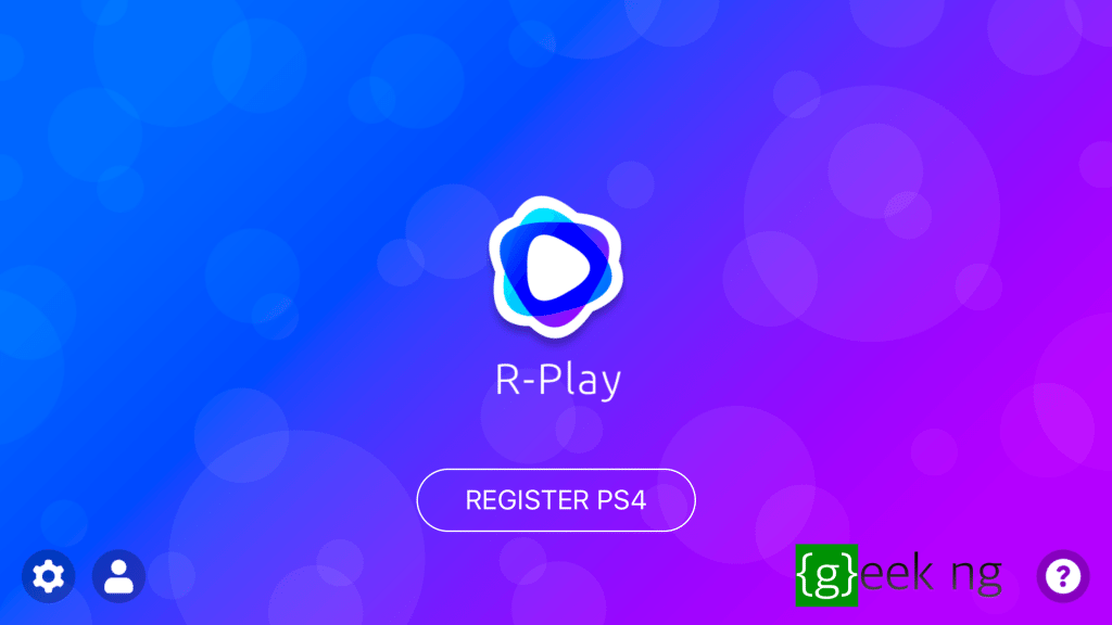 register ps4 with r-play
