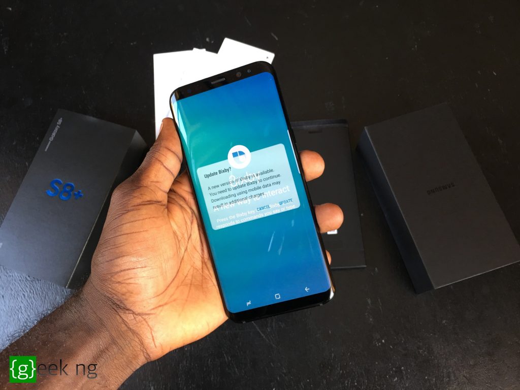 Samsung Galaxy S8+ display