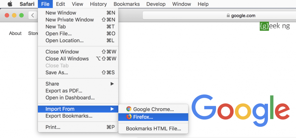 import passwords to safari from chrome