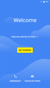 Vkworld Mix Plus Welcome screen