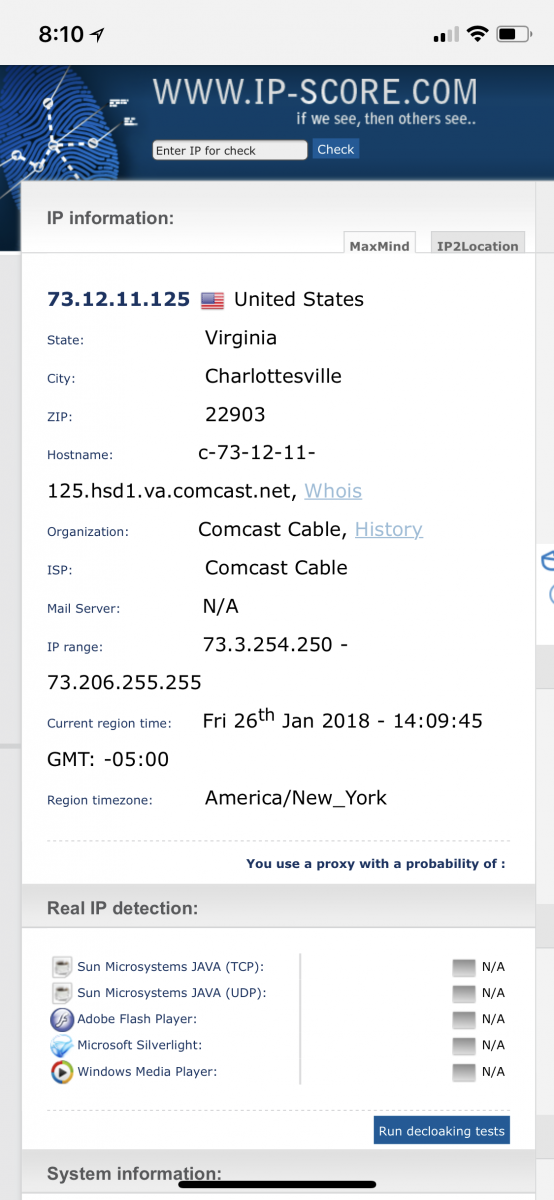change ip address